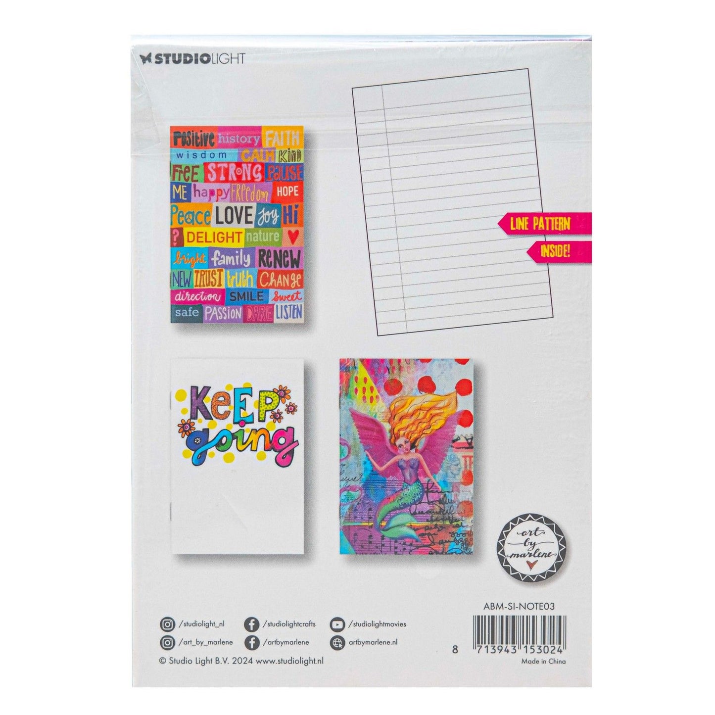 Studio Light • Signature-Collection-Notizbücher, 3 Stück im Paket