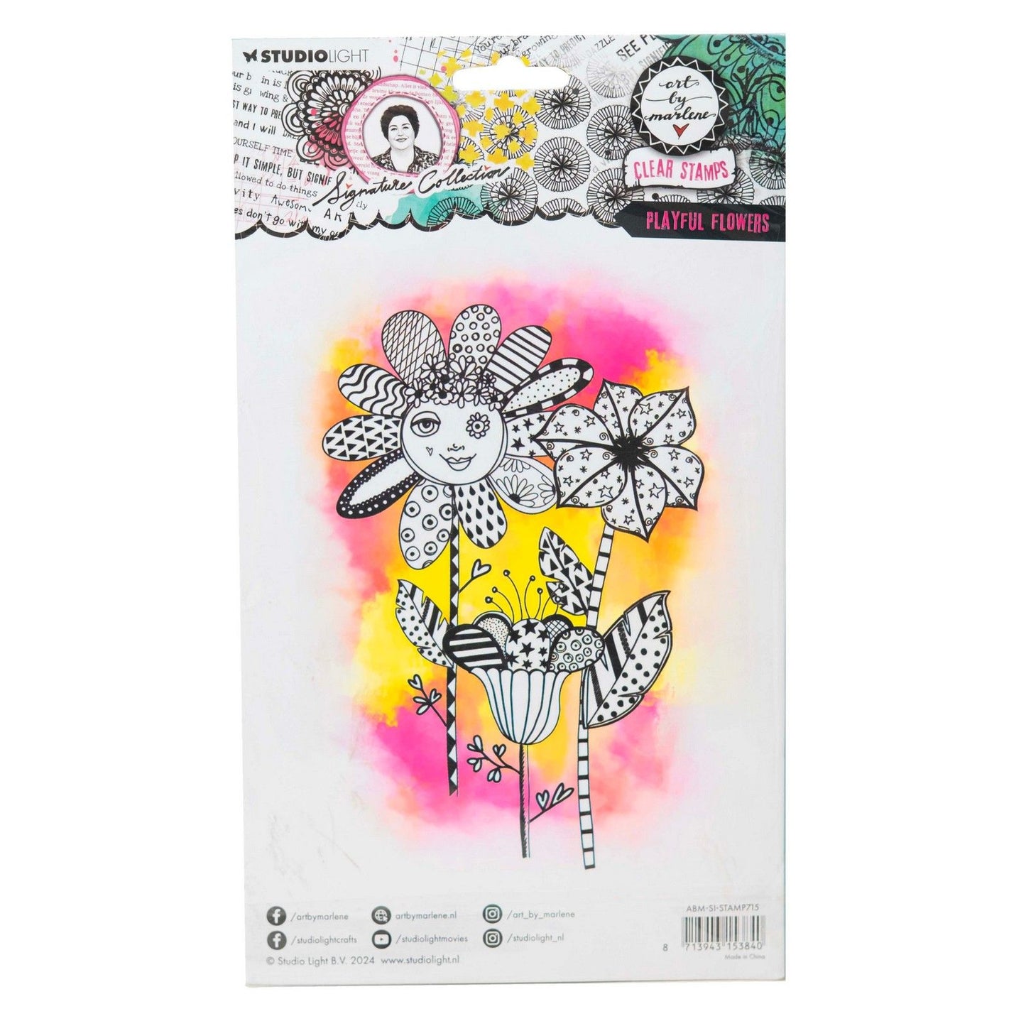 Studio Light • Signature Collection Clear Stamp verspielte Blumen