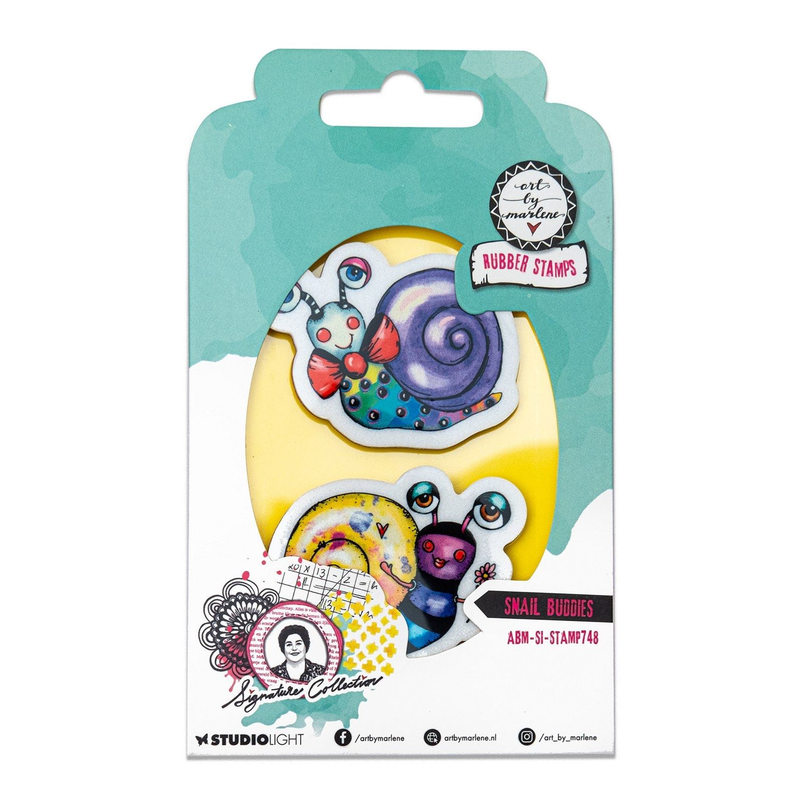 Studiolicht • Kunst von Marlene Cling Stamp Snail Buddies