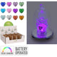 Home-Styling-Glasglocke mit Engel-LED 8 cm