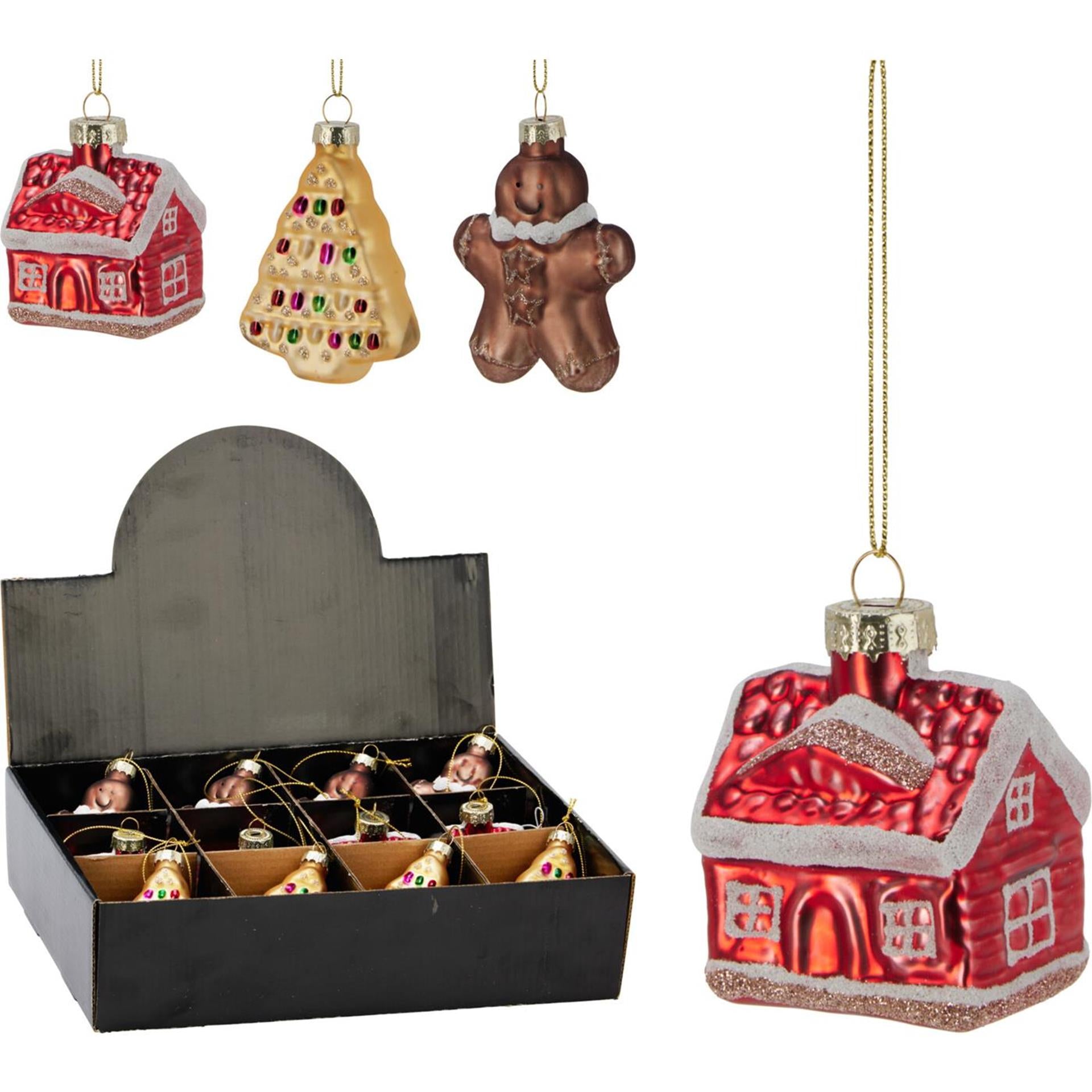 Aufhänger Weihnachtsfigur 6cm Display a 12Stk