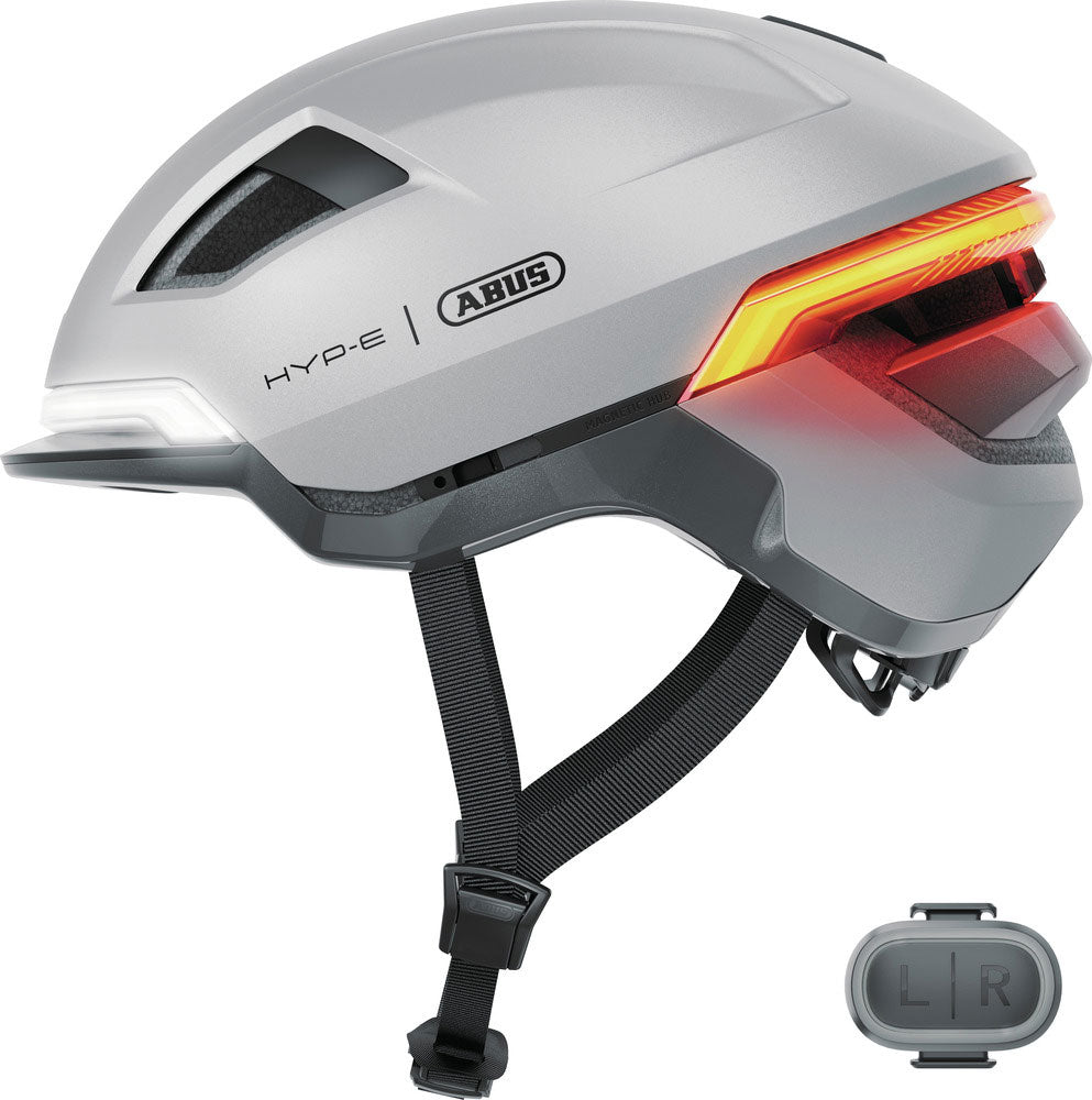 ABUS Smart Helm Hyp-E GLEAM Silber L 57-61 cm