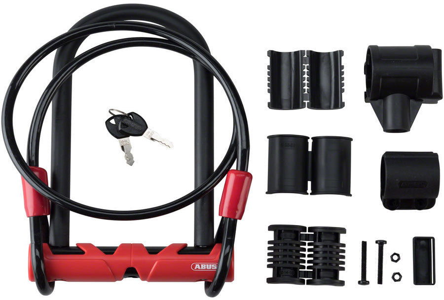 Abus Ultimate 420 140 Bügelschloss inkl. Cobra-Loop-Kabel und USH-Halterung
