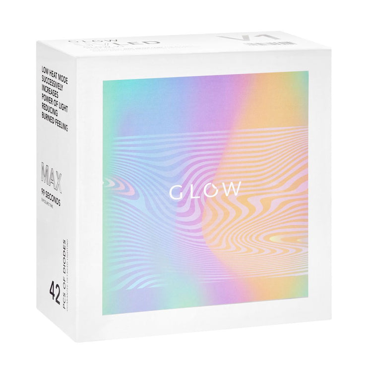 Glow Glow V1 UV LED -Lampe Dual 168W Weiß mit metallischem Blau