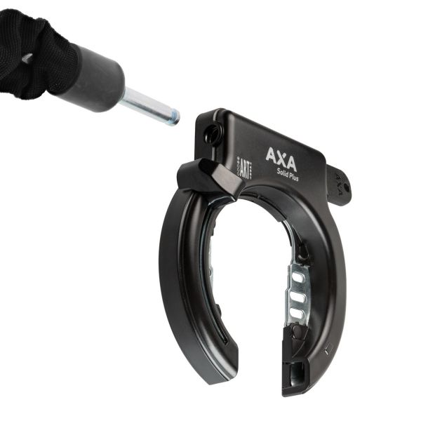 Axa Ringslot Solid Plus - mit Kotflügelmontage - schwarz (auf der Karte)