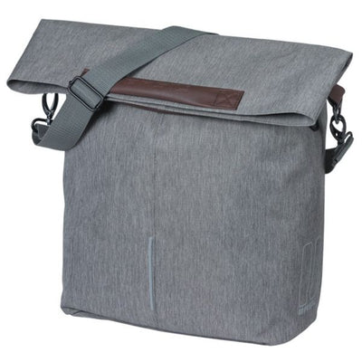 Basil Tasche City Shopper grau | Mikrofonhaken | 16l
