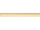 Känguru-Lineal 30 cm aus Holz mit Metalleinlage