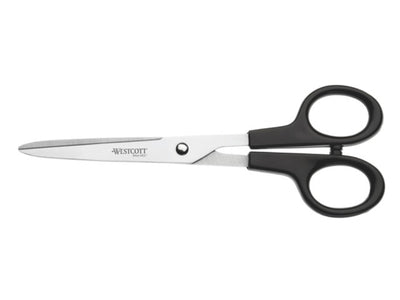 Quantore Schaar Westcott Buro 180 mm Edelstahl mit Plastikgriff