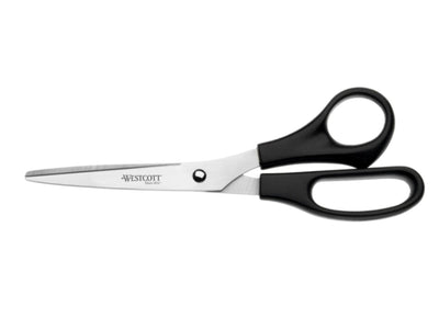 Quantore Schaar Westcott Buro 210 mm Edelstahl mit Plastikgriff großes Auge