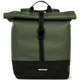 Urbanfester städtischer Rolltop Doppelfahrradbeutel 38 Liter grün - afbeelding 3