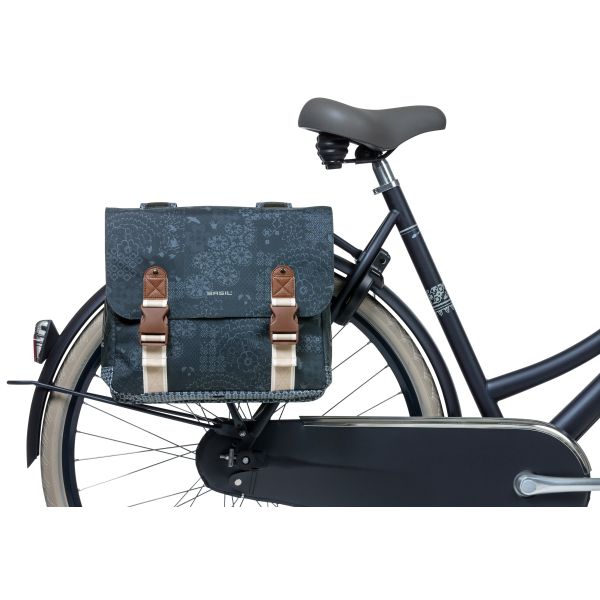 Basil Boheme Doppel-Fahrradtasche - Blau