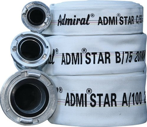 Admiral Bau-Industrieschlauch | innen-d. 75mm | Länge 20 m Storz b | weiß | rollen | 1 Stück - 602-075-20 602-075-20