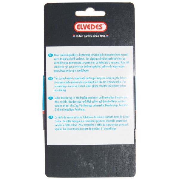 Kabelsatz Elvedes Trommelbremse 1.70M 2.35M Edelstahl Schwarz