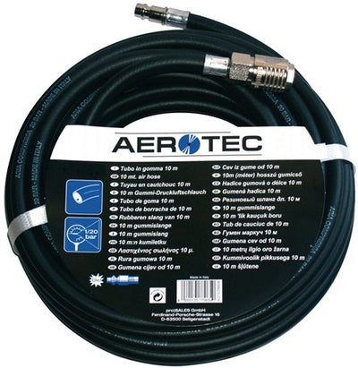 Aerotec Druckluftschlauch | innen-d. 9mm | Länge 20 m | Kupplung DN 7,2 | 1 Stück - 200630 - 200630
