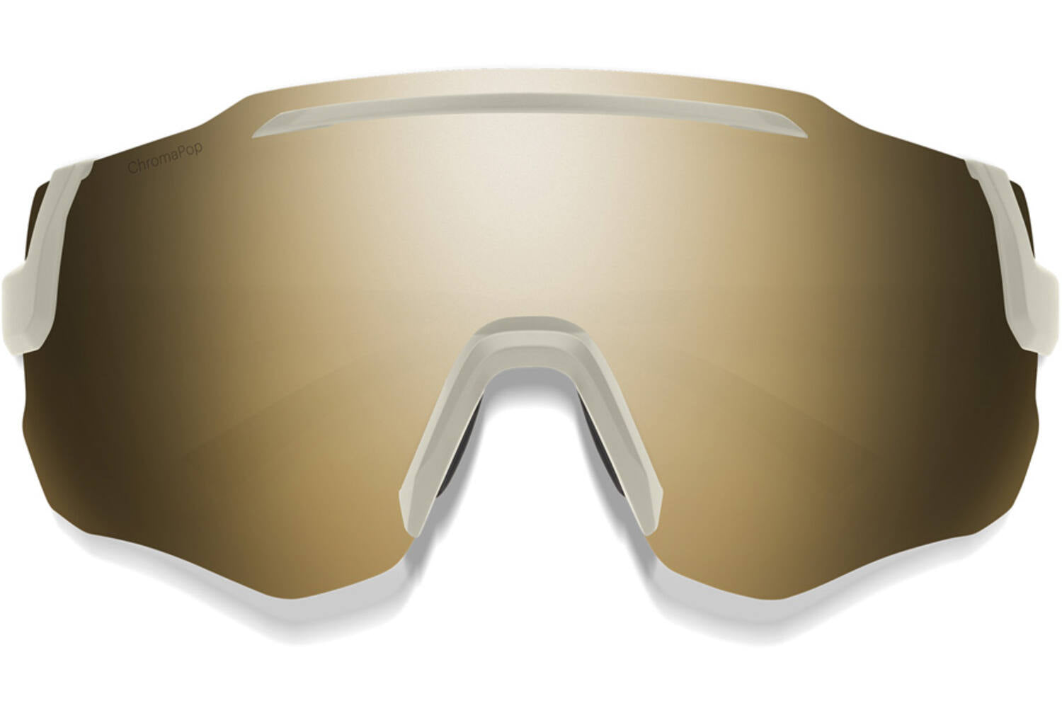 Smith Impuls Bril Matte Knochenchrom schwarzer Goldspiegel