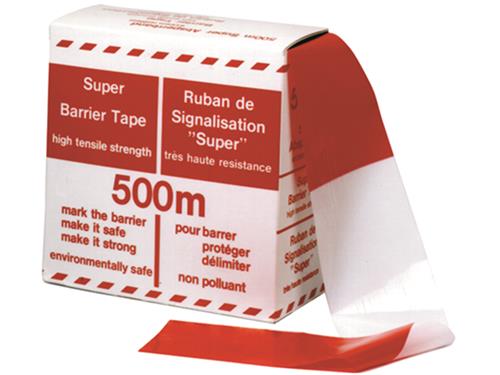 Absperrband rot weiß 500lg 80br