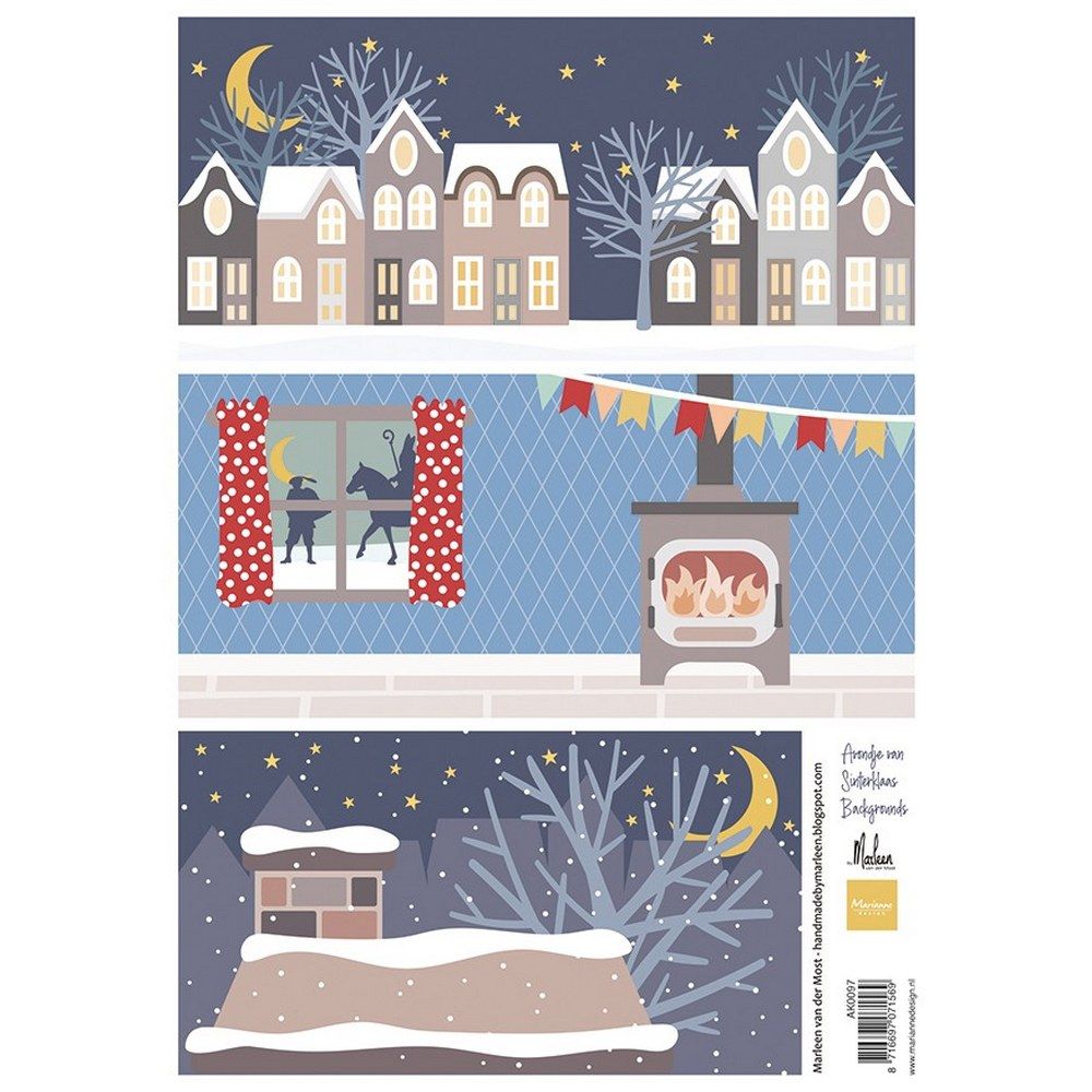 Marianne Design • Schneidebogenabend von Sinterklaas von Marleen