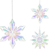 Home Styling Weihnachtsanhänger Schneeflocke 11cm irisierend