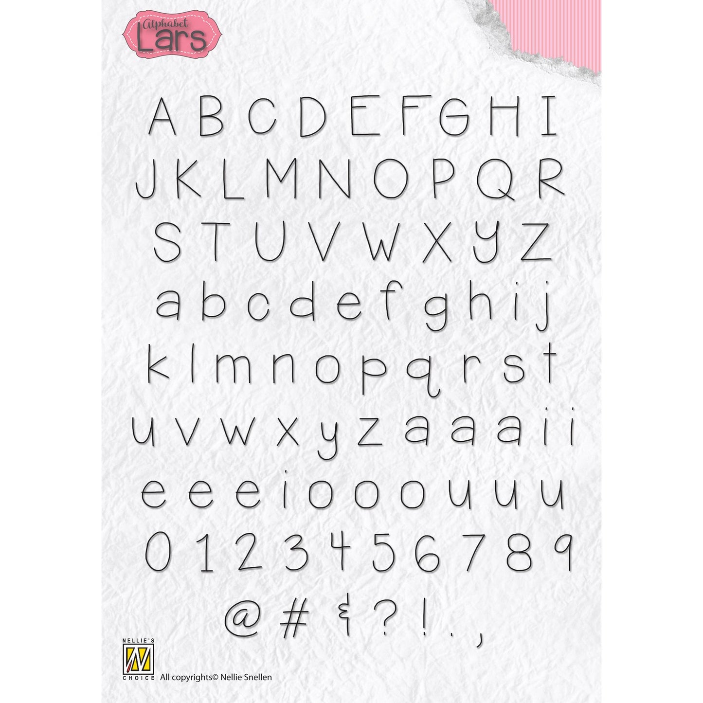 Nellies Wahl • Transparente Stempel Alphabet Lars