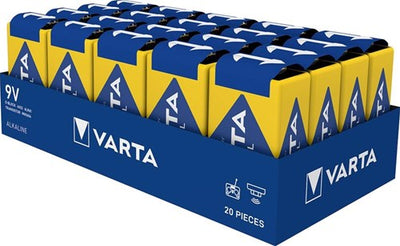 Alkaline Varta Industrial Pro-Batterie und 9-V-Fach (20) – 3015383