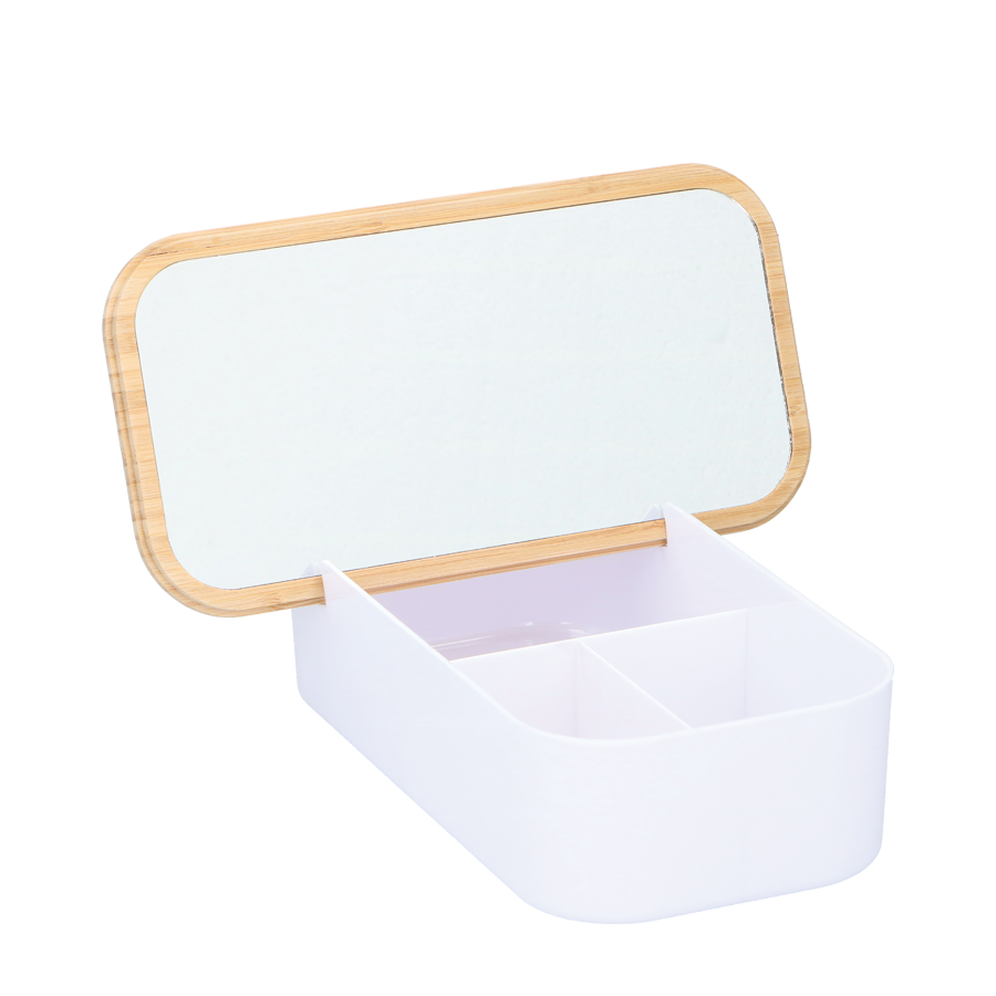 Make-up-Aufbewahrung mit Spiegel, 25 cm