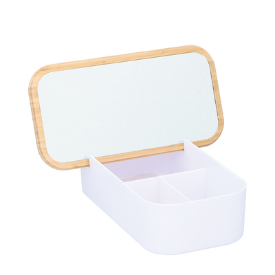 Make-up-Aufbewahrung mit Spiegel, 25 cm