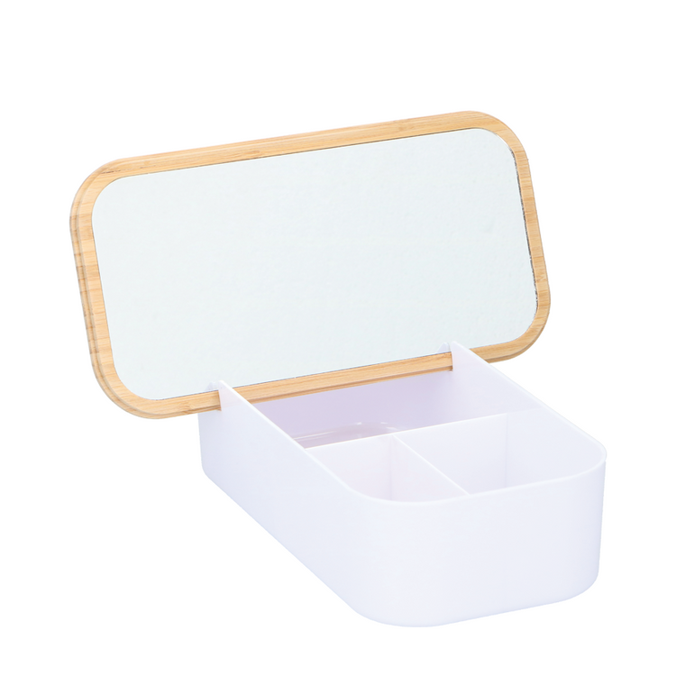 Make-up-Aufbewahrung mit Spiegel, 25 cm