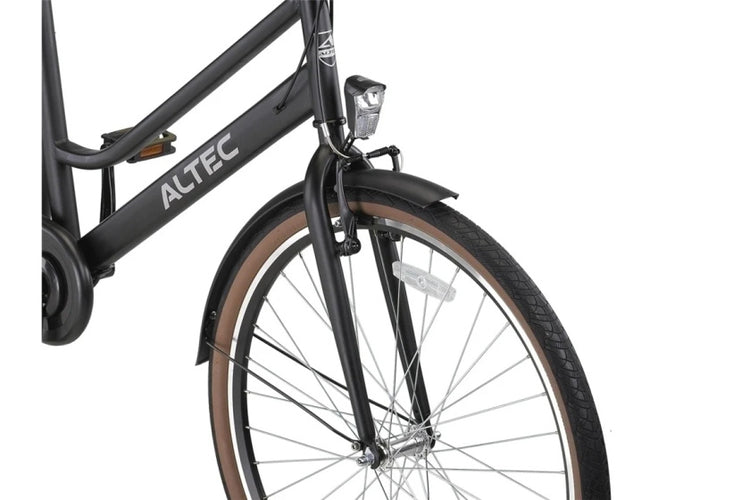 Altec Manta 28 Zoll 55 cm Damen 3V Rollerbrake Matte Schwarz