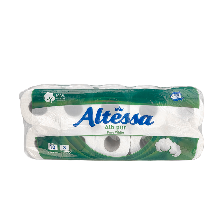 Altessa Toilettenpapier Alb Pur 3-lagig 10 Rollen