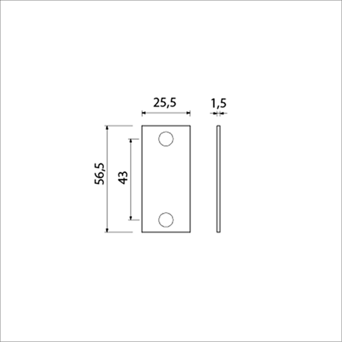 Ami Abdeckplatte 4 Flachrollo f-1 – 217031