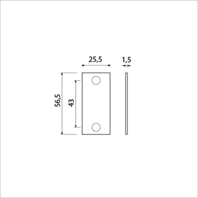 Ami Abdeckplatte 4 Flachrollo f-1 – 217031
