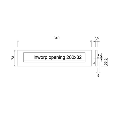 Ami-Briefschild für Türstärke 38 42 Feder f1 – 400043