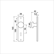 Ami-Knopf 160 40 fester kurzer Schild 165 4 rh sl 56 f1 – 310152 - afbeelding 2