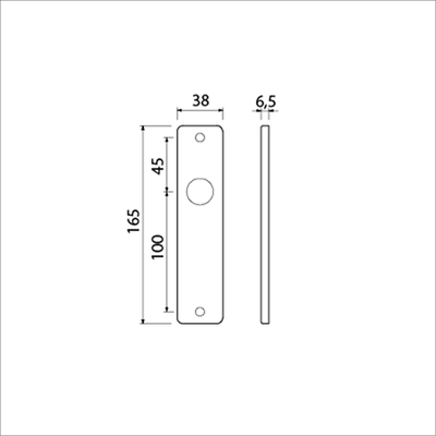 Ami Kortschild 165 4 rh blind f-1 - 211000