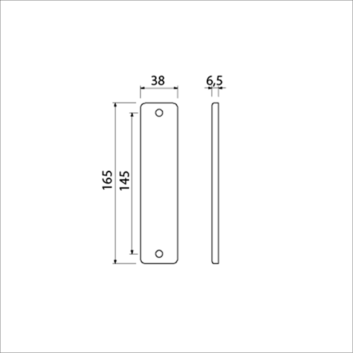 Ami Kurzschild 165 4 rh komplett blind f-1 - 211030