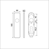 Ami Kurzschild 185 44 Blindklick schwarz 9005 str – 739200