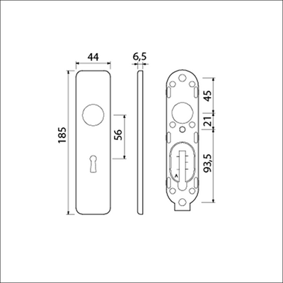 Ami Kurzschild 185 44 SL 56 Click F-1 – 210302
