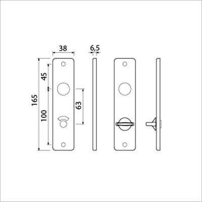 Ami Kurzschild-Toilette 165 4 rh 8*63 f-1 - 211066