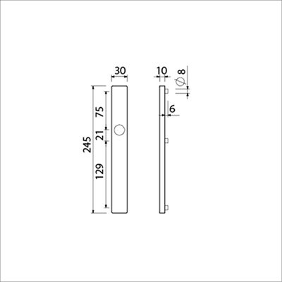 Ami Schmalschild 245 30 Blind M5 F-1 – 510631