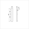 Ami Schmalschild 245 30 komplett blind M5 F-1 – 510601