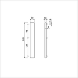 Ami Schmalschild 245 30 komplett blind M5 F-1 – 510601 - afbeelding 2