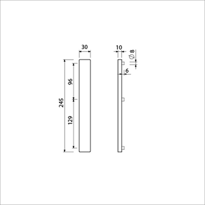 Ami Schmalschild 245 30 komplett blind M5 F-1 – 510601