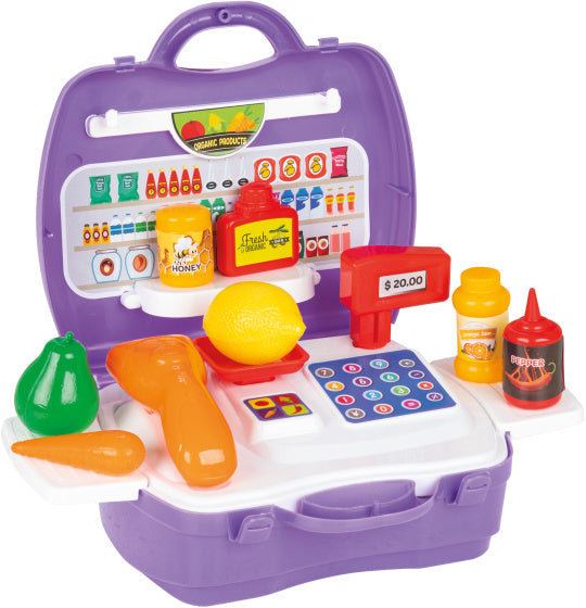 Pilsan Toys Supermarkt Set Purple 25-Stück