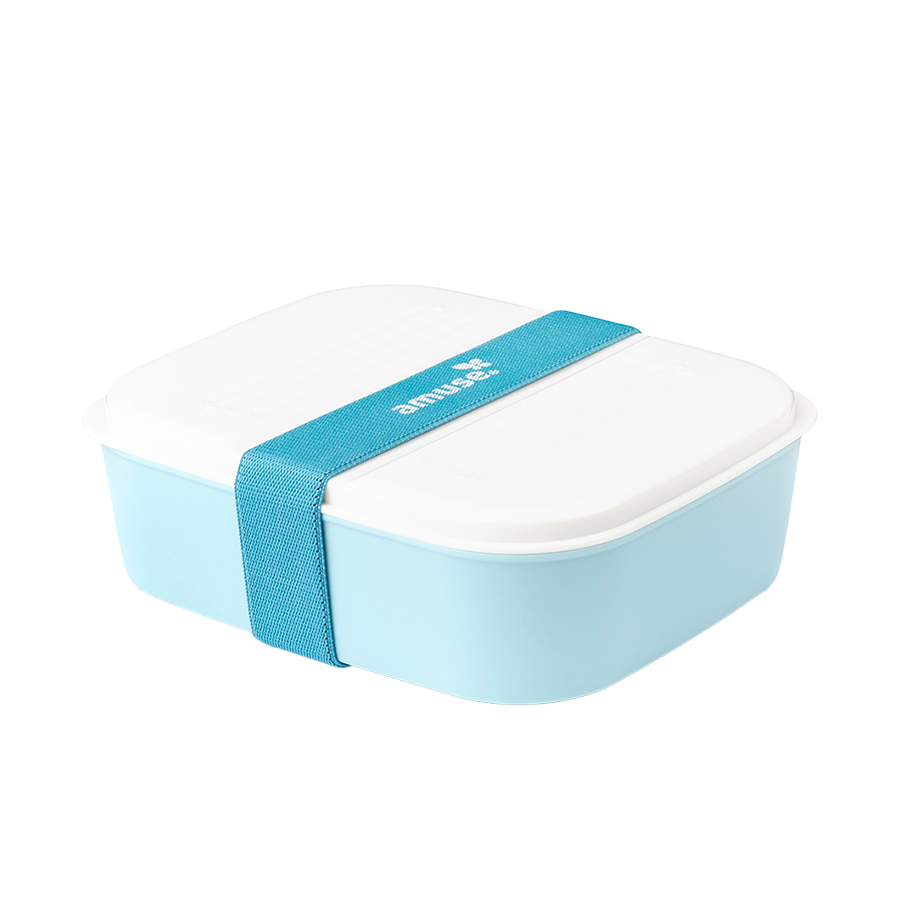 Amuse Basic Lunchbox 3-in-1 Blau 6-teilig