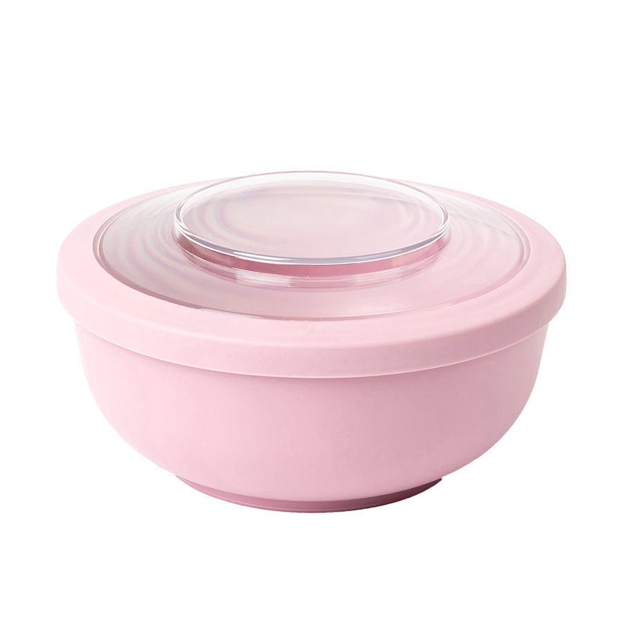 Amuse Life Speiseschüssel mit Deckel, rosa, 2000 ml