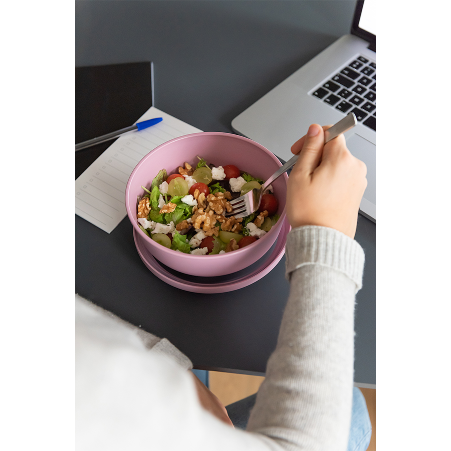 Amuse Life Lunchschüssel mit Deckel, rosa, 1000 ml
