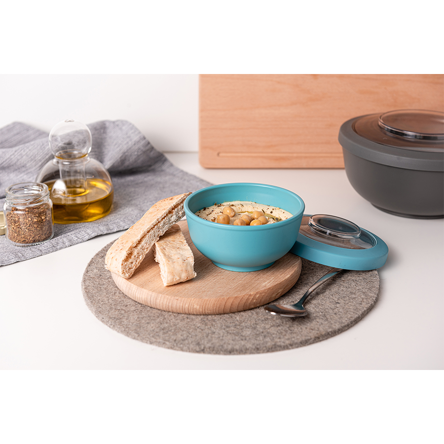Amuse Life Snackschale mit Deckel blau 200ml
