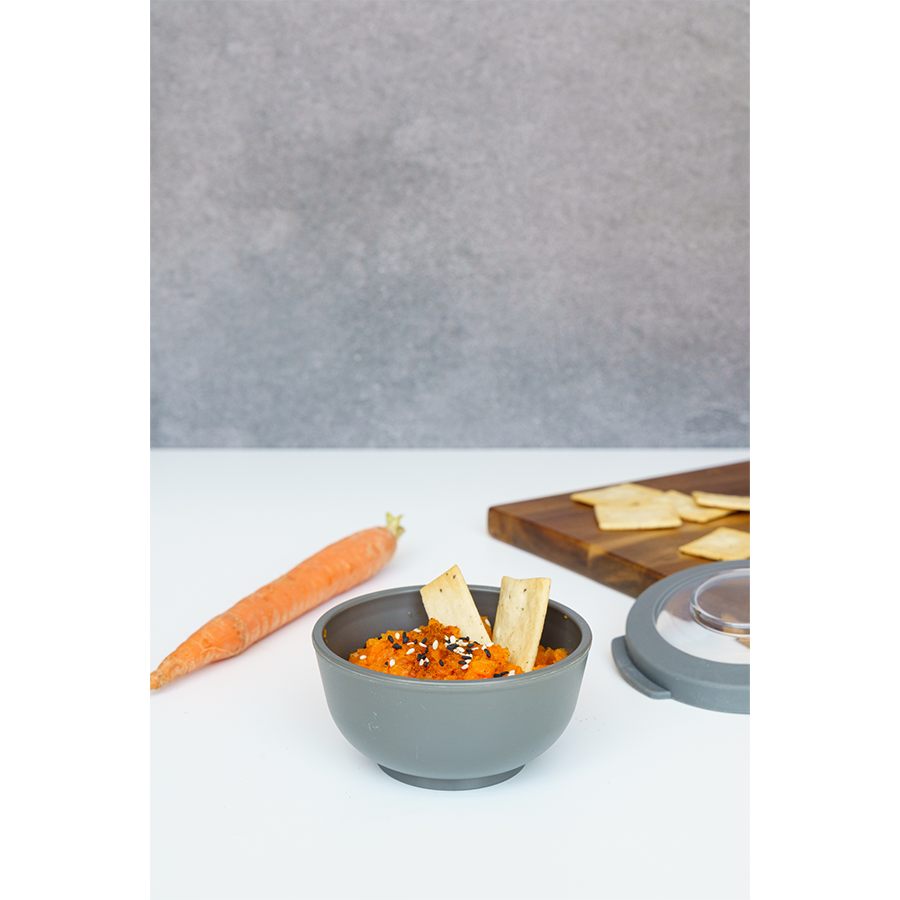 Amuse Life Snackschale mit Deckel grau 200ml