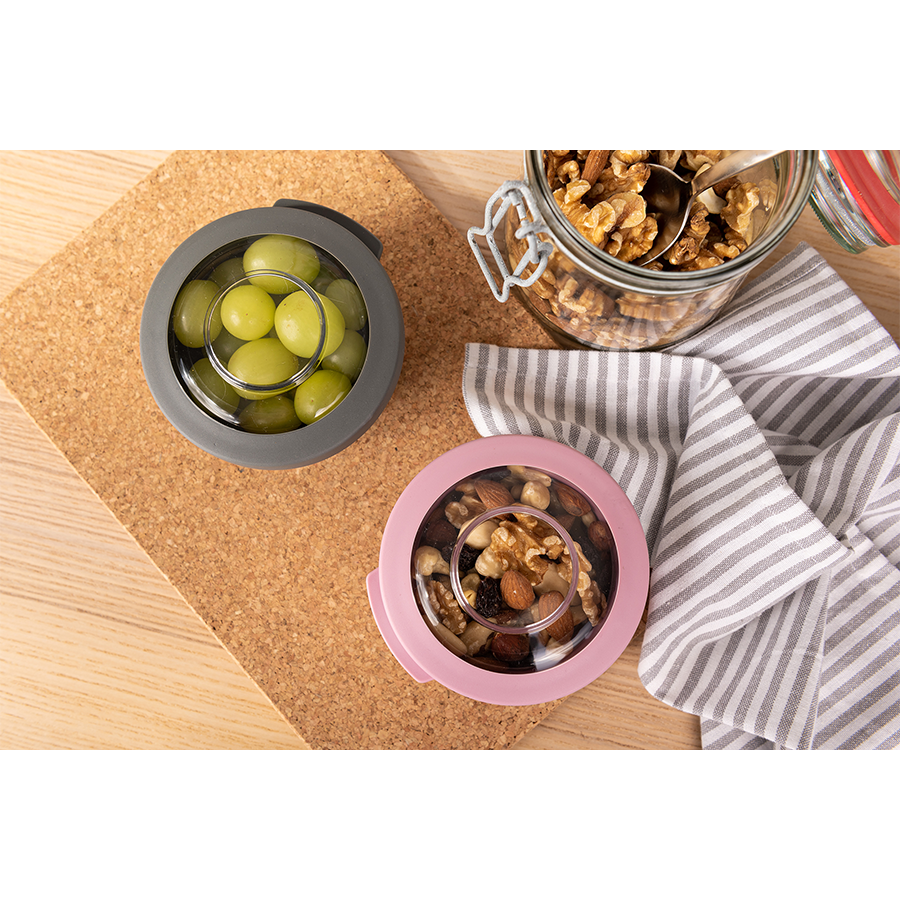 Amuse Life Snackschale mit Deckel grau 200ml