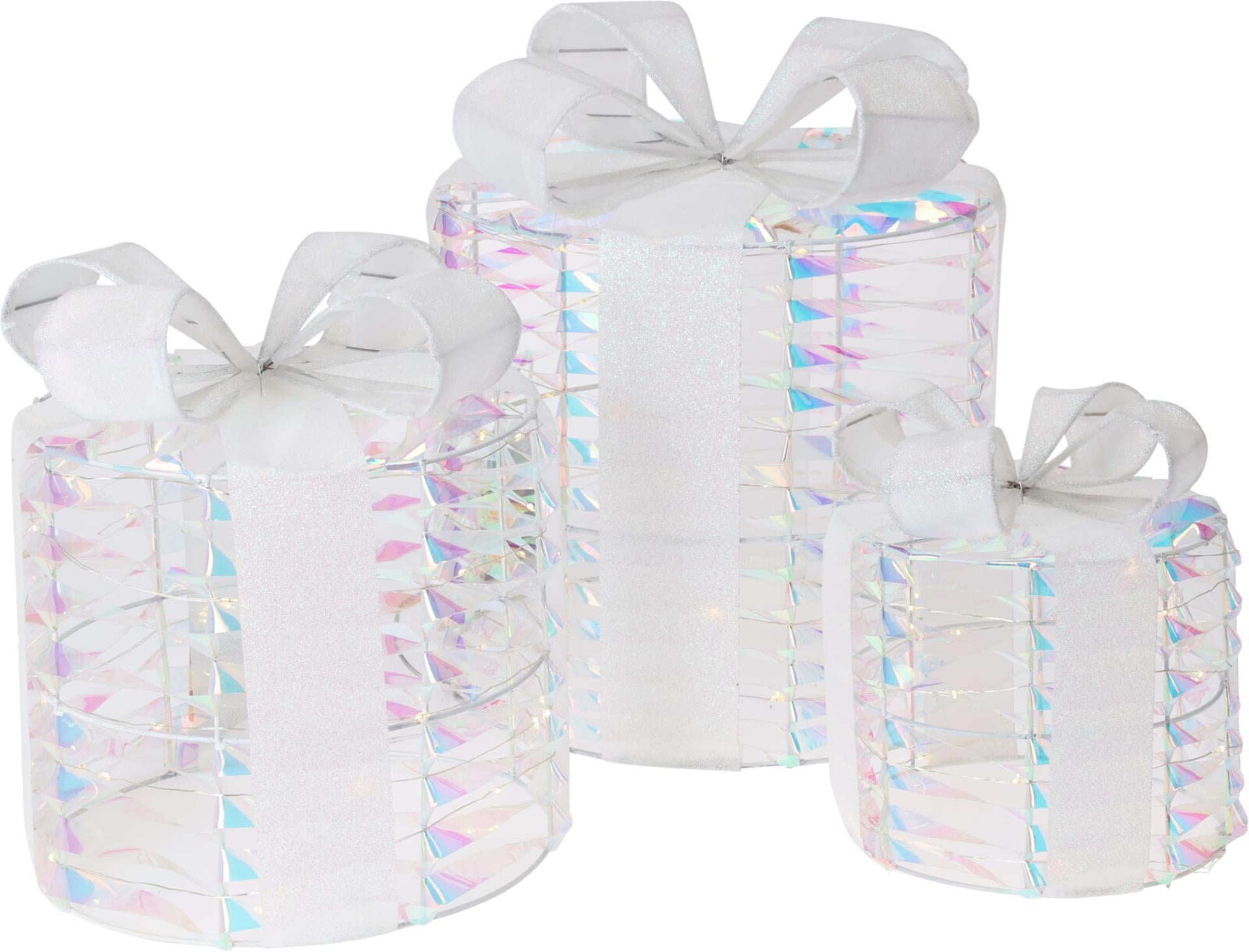 Home Styling Bild Geschenk 30 cm Set mit 3 Regenbogen-LEDs